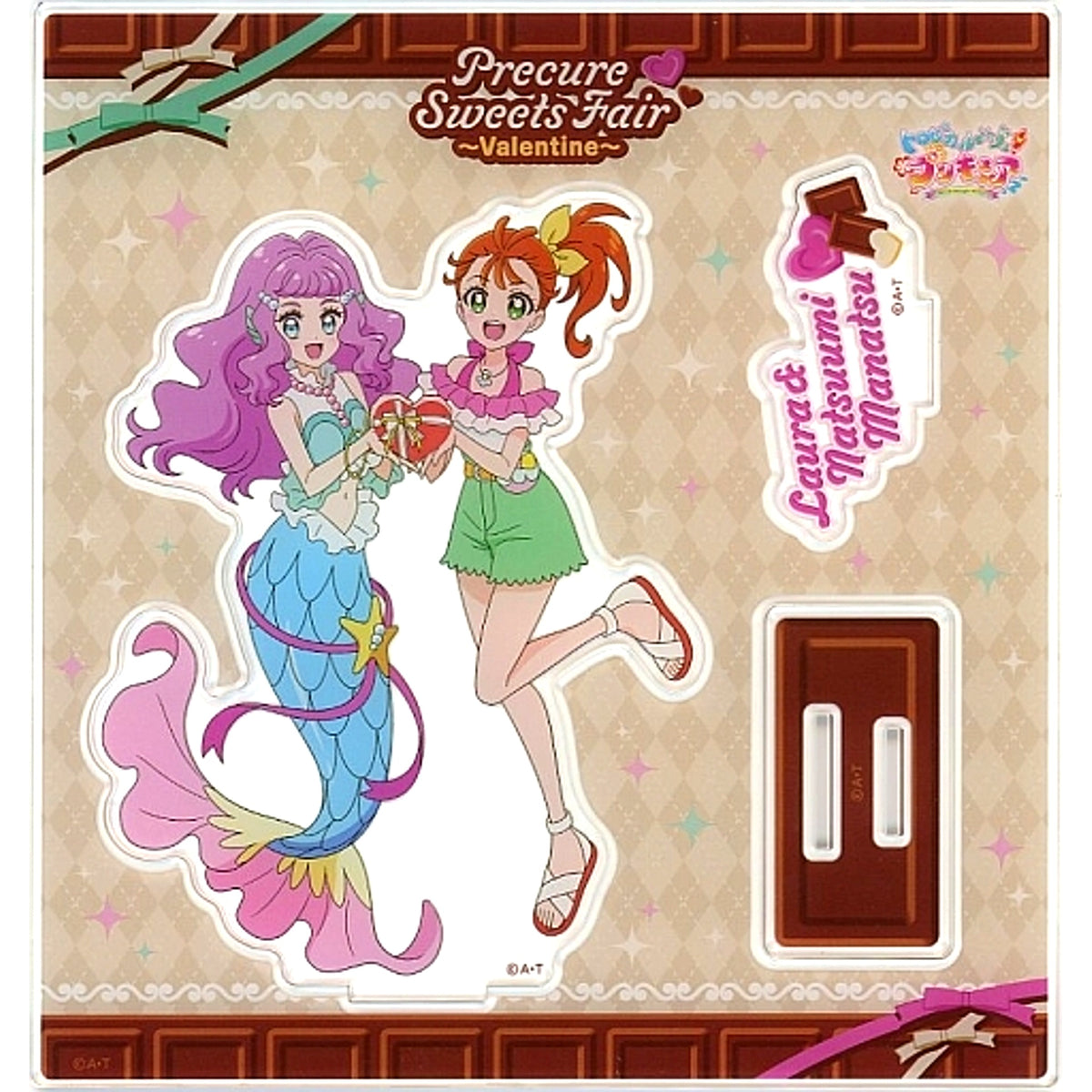 Manatsu Natsuumi & Laura Valentine Tropical-Rouge! Precure Precure Series Precure Sweets Fair Valentine Acrylic Stand [USED]
