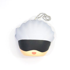 Jujutsu Kaisen Satoru Gojo Fukafuka Squeeze Pan Part 2 Keychains [USED]