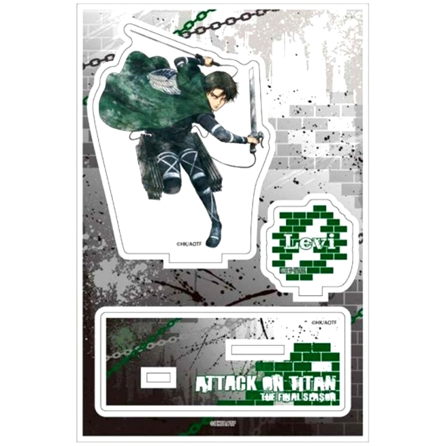 Levi Attack on Titan The Final Season Grunge Acrylic Stand Jr. [USED]