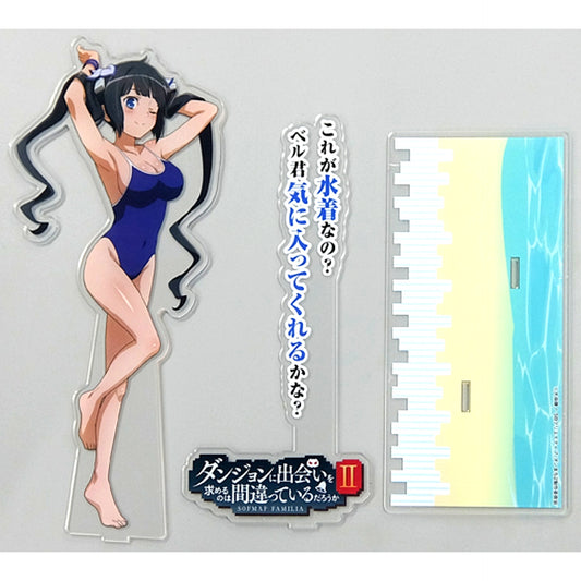 Hestia Illustration Giant Acrylic Stand Is It Wrong to Try to Pick Up Girls in a Dungeon? II x STELLAMAP Cafe [USED]