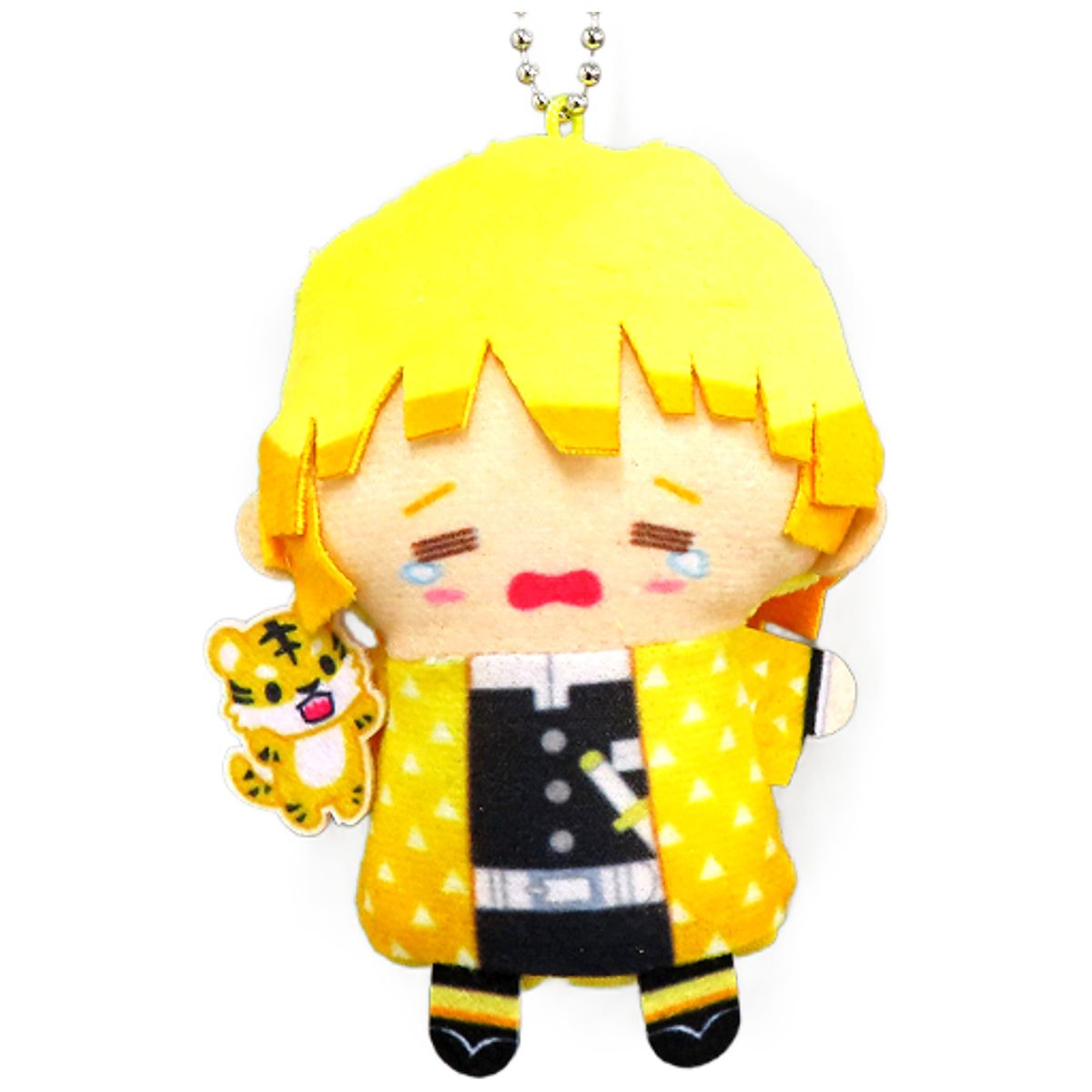 Demon Slayer: Kimetsu no Yaiba Zenitsu Agatsuma PUPPELA Finger Mascot Collection New Year Ver. A Keychains [USED]