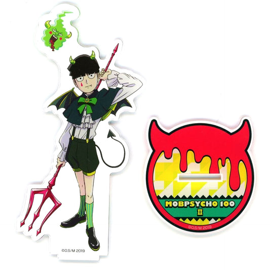 Shigeo Kageyama & Dimple Illustration Ver. Mob Psycho 100 II BIG Acrylic Stand [USED]