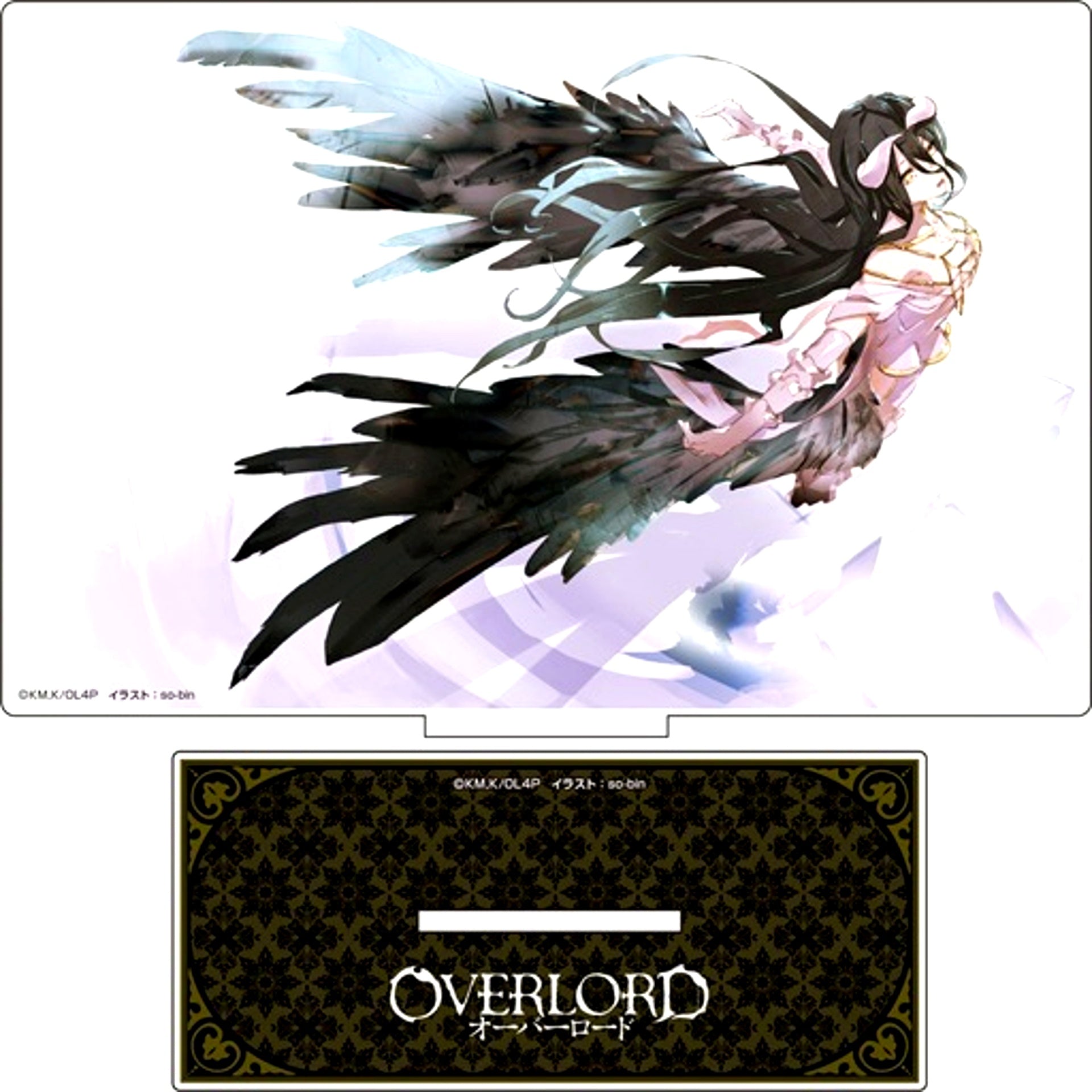 Albedo White Background Acrylic Art Stand Overlord Pop Up Shop in Shinjuku Marui Annex [USED]
