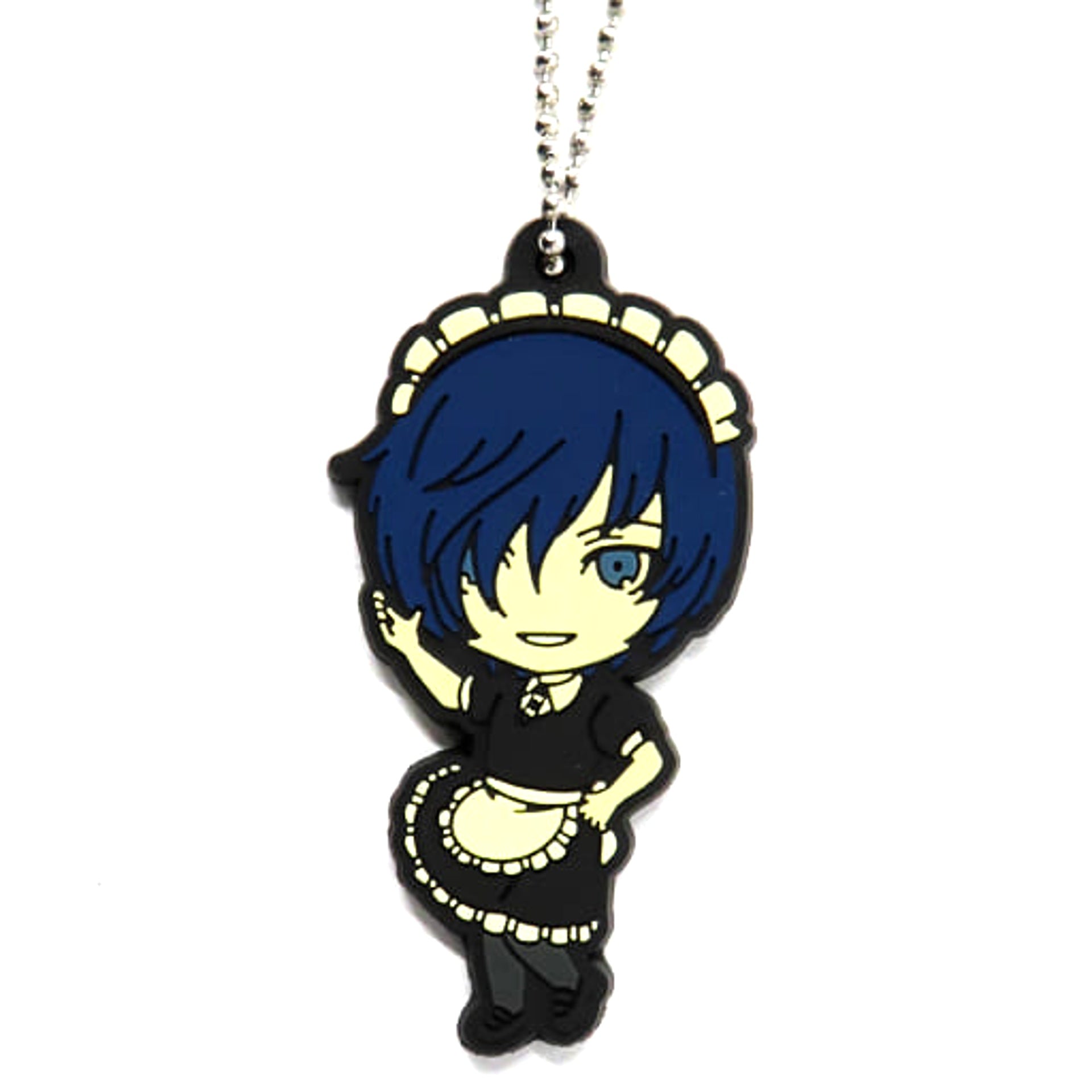 Persona 3: Dancing Moon Night Protagonist Maid Outfit Nendoroid Plus Capsule Rubber Keychain Keychains [USED]