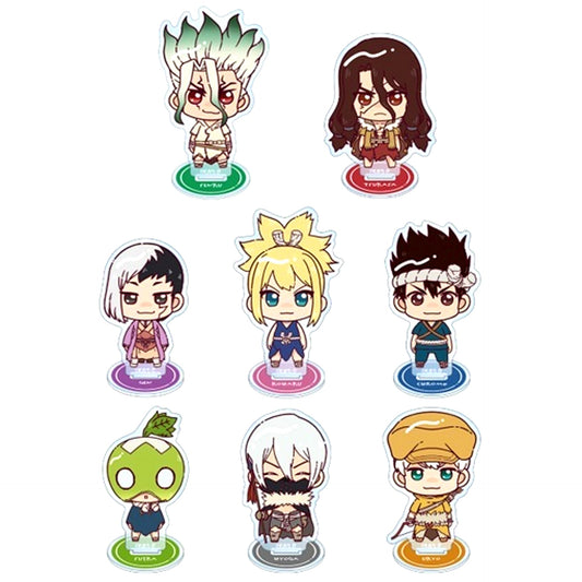 Set of 8 Dr. STONE Trading Chokonto! Acrylic Stand [USED]