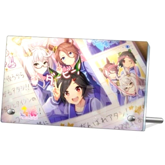 Biwa Hayahide & Narita Taishin & Winning Ticket Uma Musume: Pretty Derby Acrylic Plate Vol.3 [USED]
