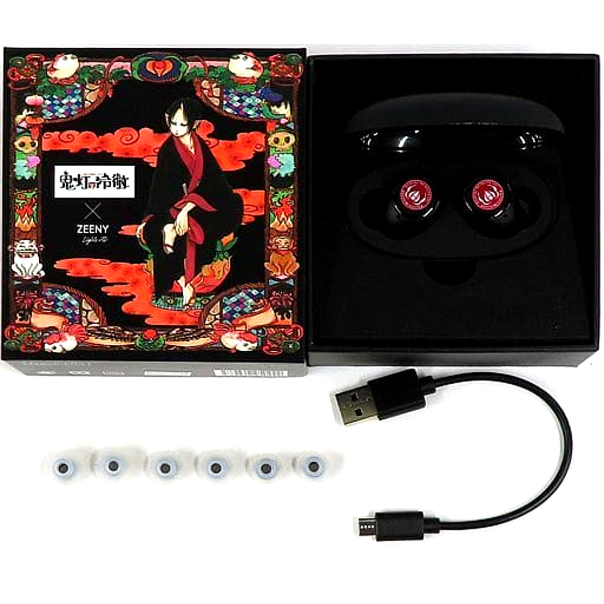 Hozuki Hozuki's Coolheadedness x Zeeny Original Collaboration Earphones [USED]