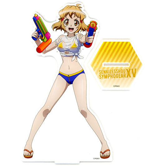 Hibiki Tachibana Seaside Battle Ver. Senki Zessho Symphogear XV Large Acrylic Stand [USED]