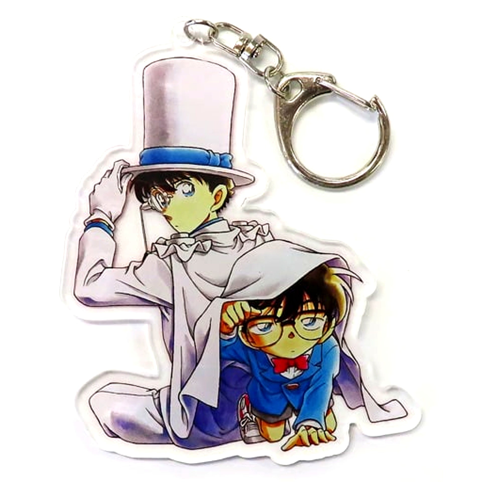 Conan Edogawa & Kaito Kid Detective Conan Die-cut Acrylic Keychain Conan Tanteisha Goods [USED]