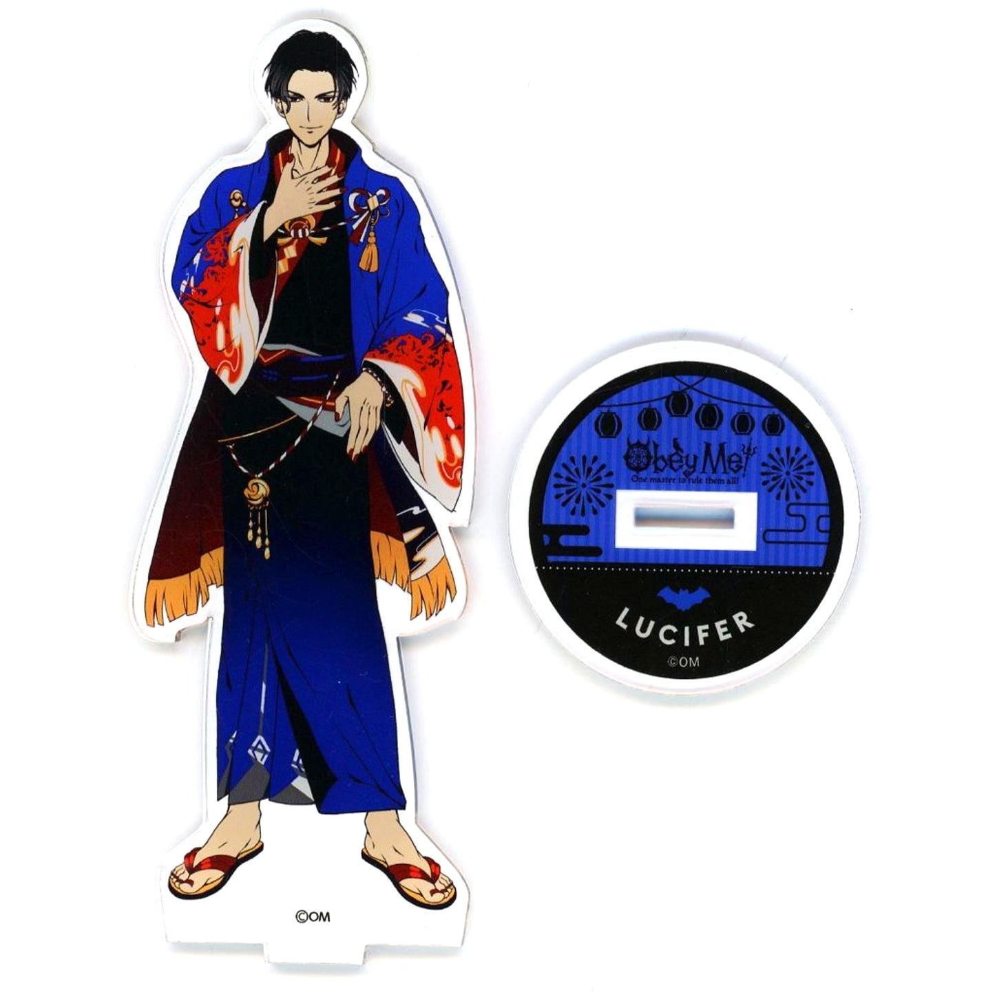 Lucifer Kimono Acrylic Stand Obey Me! x Karaoke no Tetsujin Vol. 2 [USED]