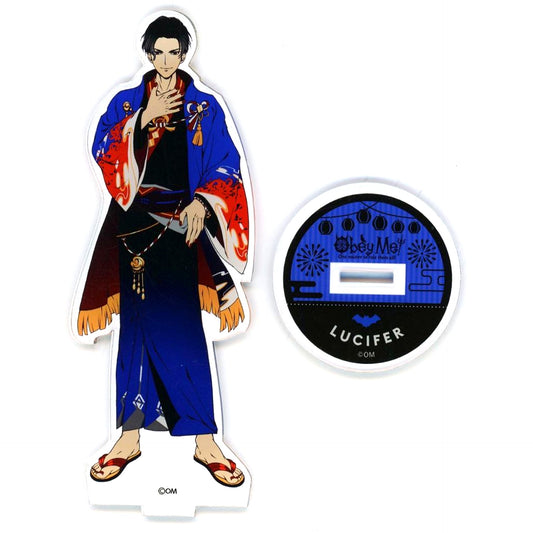 Lucifer Kimono Acrylic Stand Obey Me! x Karaoke no Tetsujin Vol. 2 [USED]