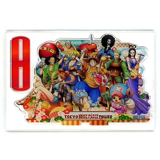 Straw Hat Pirates Acrylic Stand Straw Store Tokyo One Piece Tower Store Limited Treasure Bag 2019 Bundle Bonus Item [USED]