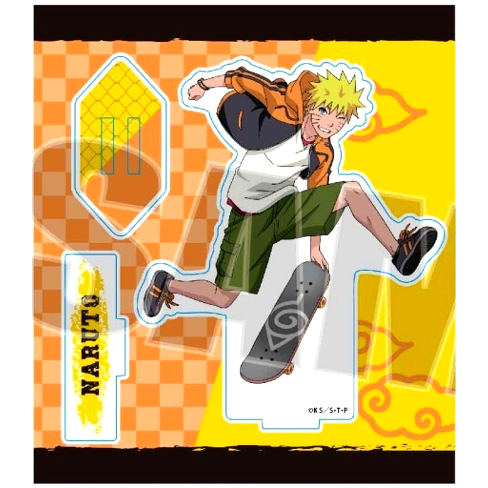 Naruto Uzumaki Skater Ver. Naruto Shippuden Acrylic Stand [USED]