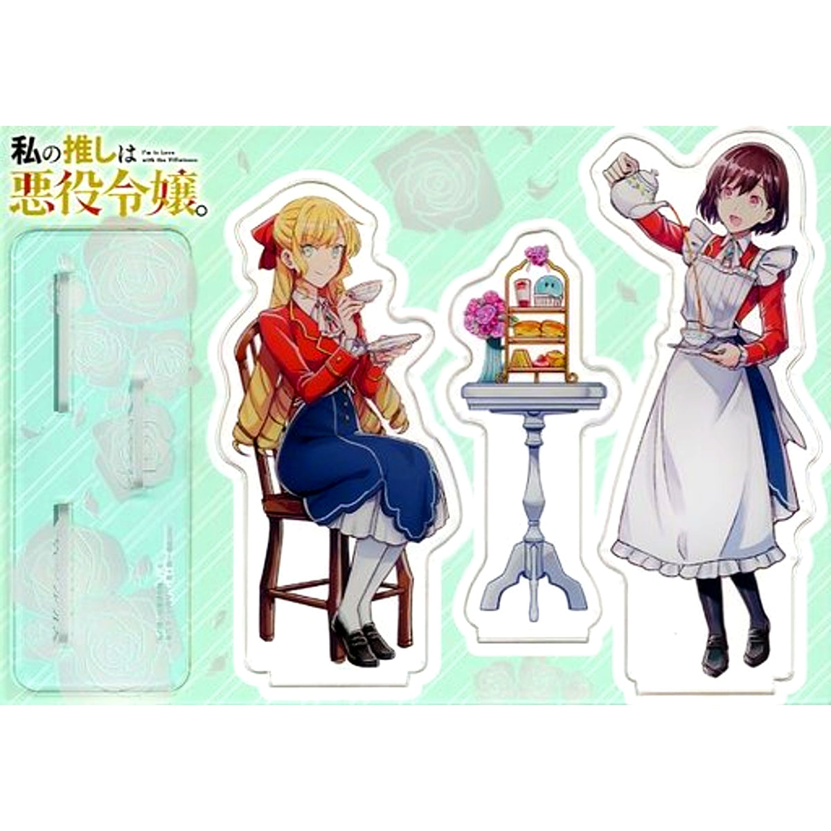 Rae & Claire I'm in Love with the Villainess Single Item Illustration B6 Acrylic Figure Comics Vol.3 Melonbooks Limited Edition Bundle Bonus [USED]