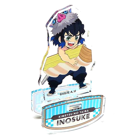 Inosuke Hashibira Demon Slayer: Kimetsu no Yaiba x Lawson Yura Yura Acrylic Stand - Sweets [USED]