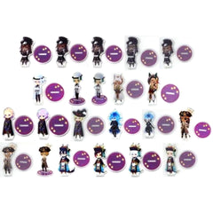 Disney: Twisted-Wonderland Riddle Rosehearts & Others All 22 Types Set Mini Acrylic Stand Collection Vol.5 Scary Dress Ver. Acrylic Stands [USED]