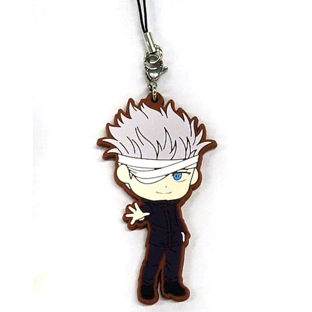 Jujutsu Kaisen 0 Satoru Gojo Ichiban Kuji Rubber Charm Kyunchara Illustrations Prize J Keychains [USED]