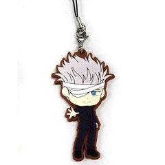 Jujutsu Kaisen 0 Satoru Gojo Ichiban Kuji Rubber Charm Kyunchara Illustrations Prize J Keychains [USED]