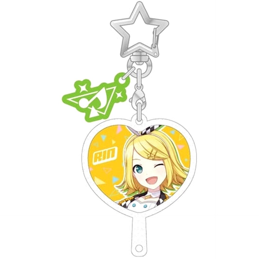 Hatsune Miku: Colorful Stage! Kagamine Rin Stage SEKAI Furufure Uchiwa Charm Collection Vol.3 Charm [USED]