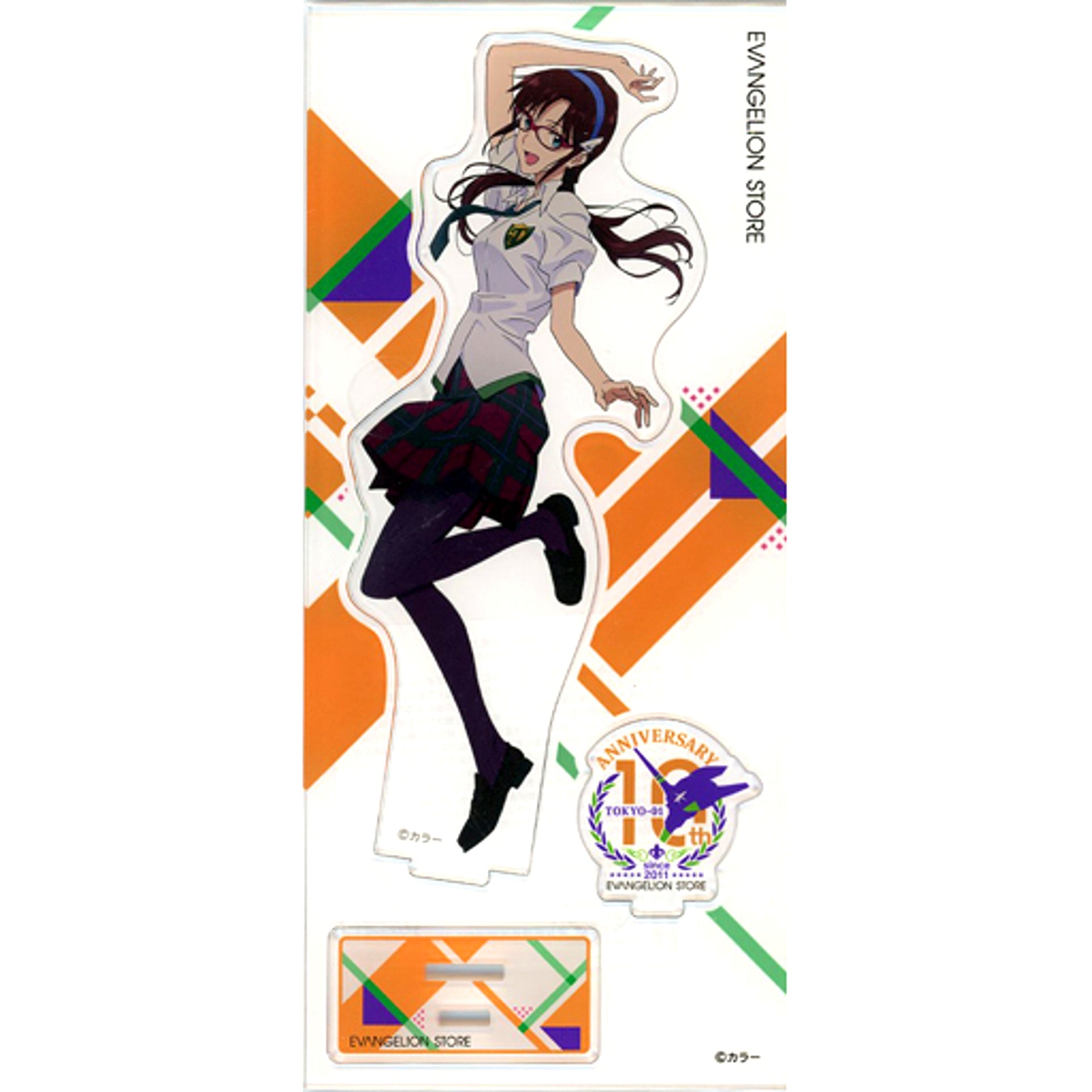 Mari Makinami Illustrious 10th Anniversary Illustration Neon Genesis Evangelion Acrylic Stand EVANGELION STORE TOKYO-01 Goods [USED]