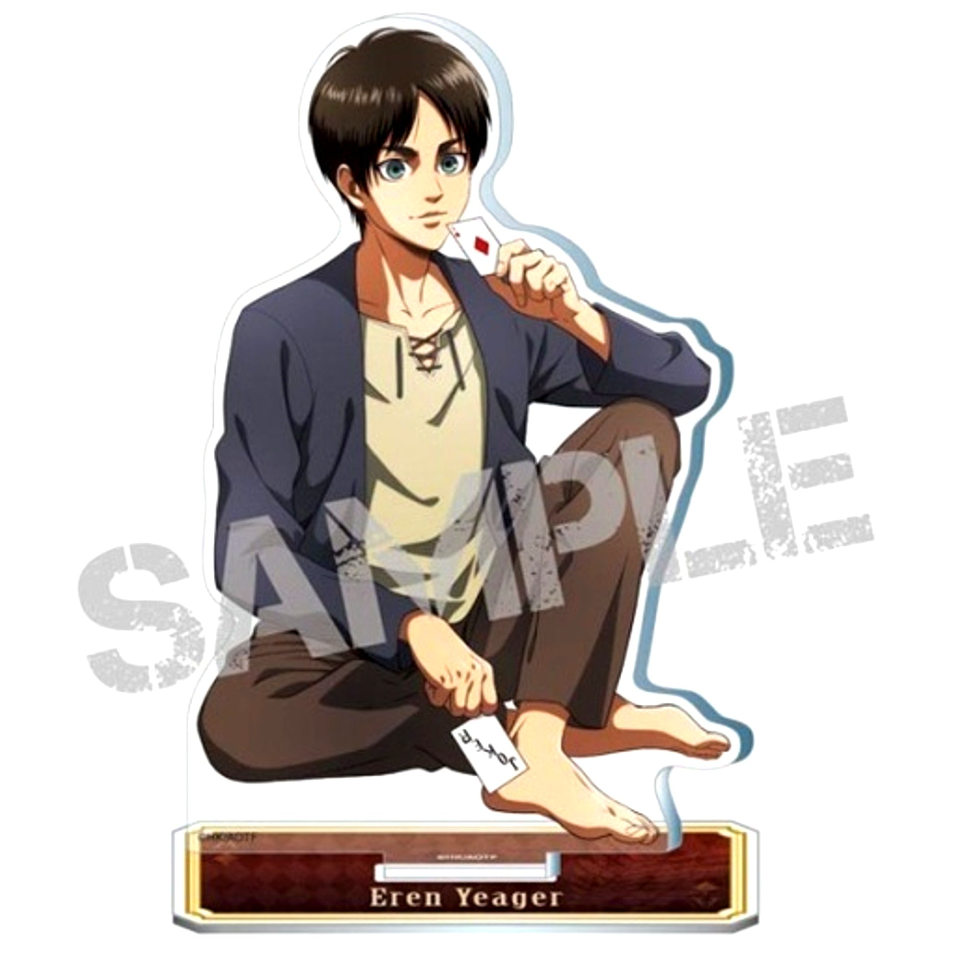 Eren Yeager Attack on Titan Playing Card Theme Acrylic Stand [USED]