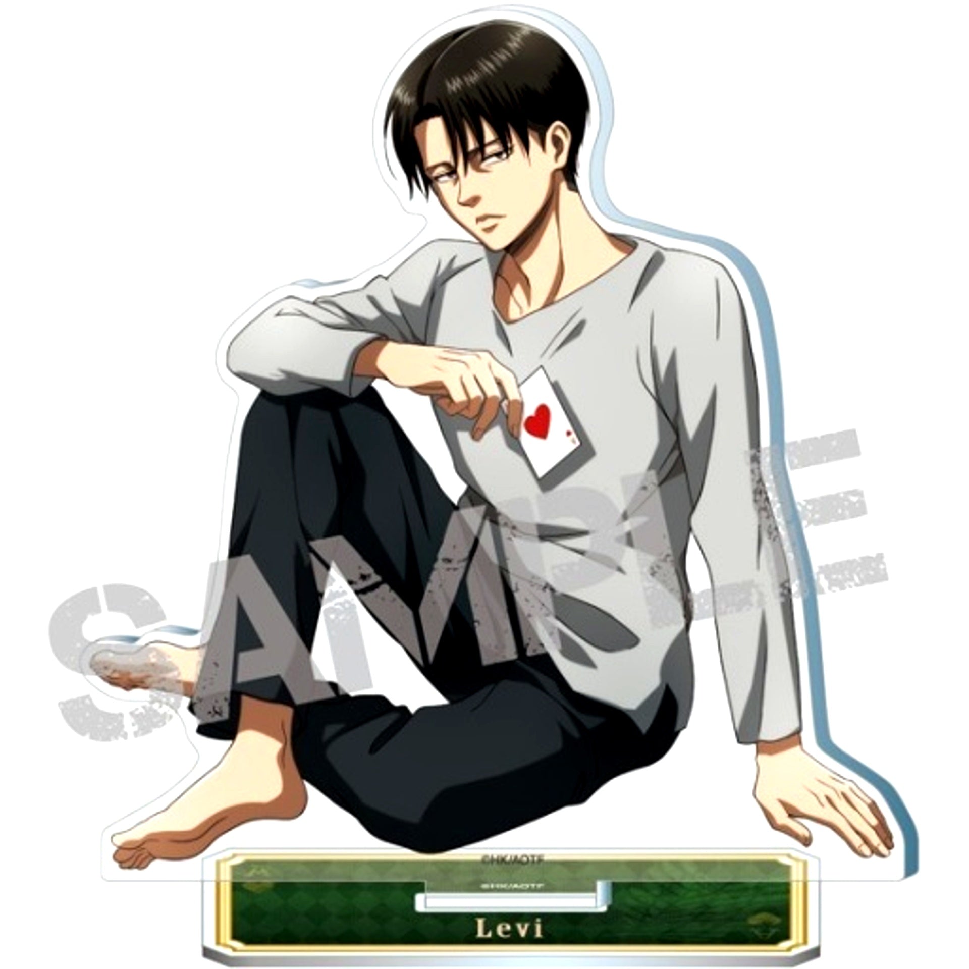 Levi Attack on Titan Playing Card Theme Acrylic Stand [USED]