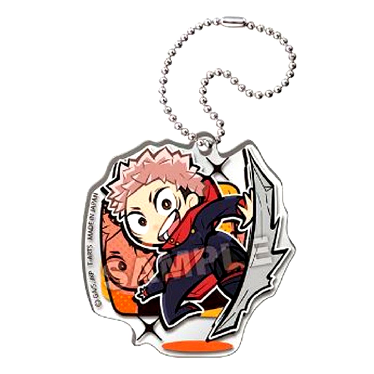 Yuji Itadori Jujutsu Kaisen Pyon Colle Acrobatic Acrylic Keychain [USED]