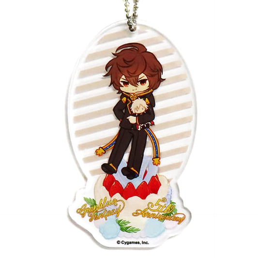 Granblue Fantasy Sandalphon 5th Anniversary Trading Acrylic Keychains Yorozuya Siero Tokyu Hands Branch Offices Limited Keychains [USED]