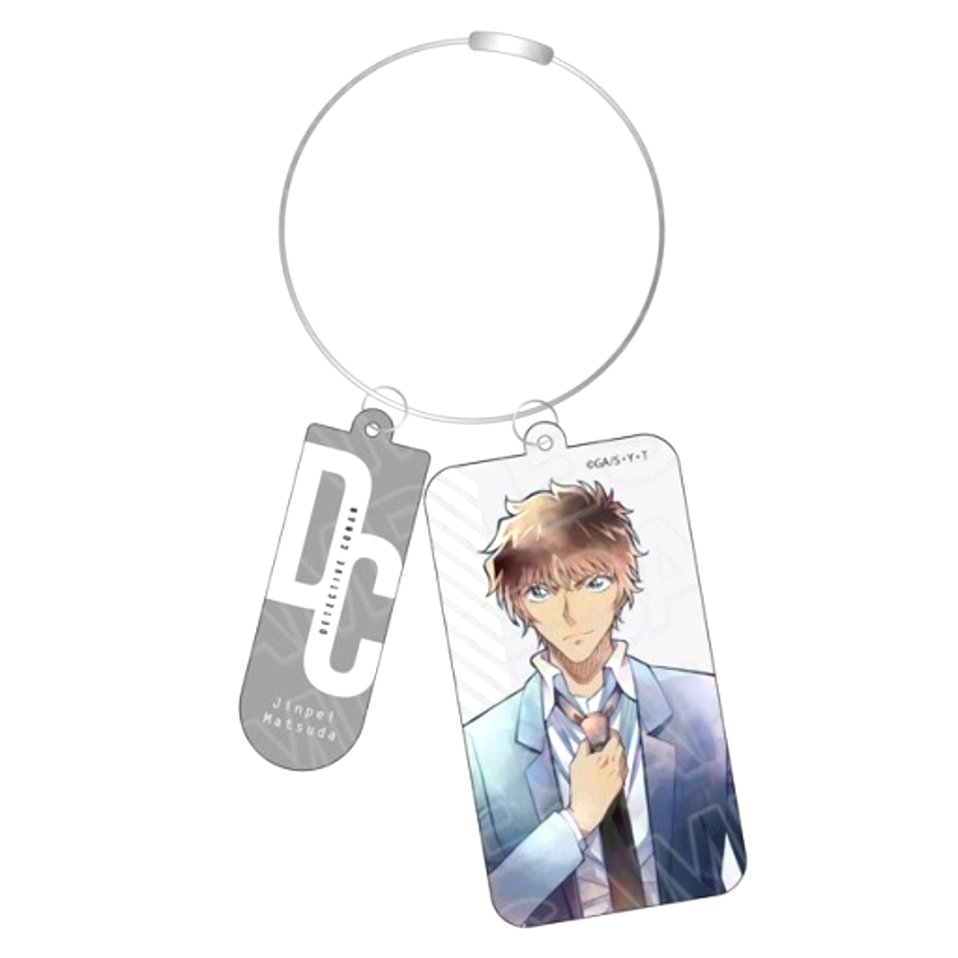 Jinpei Matsuda Police Ver. Detective Conan Wire Keychain PALE TONE series [USED]