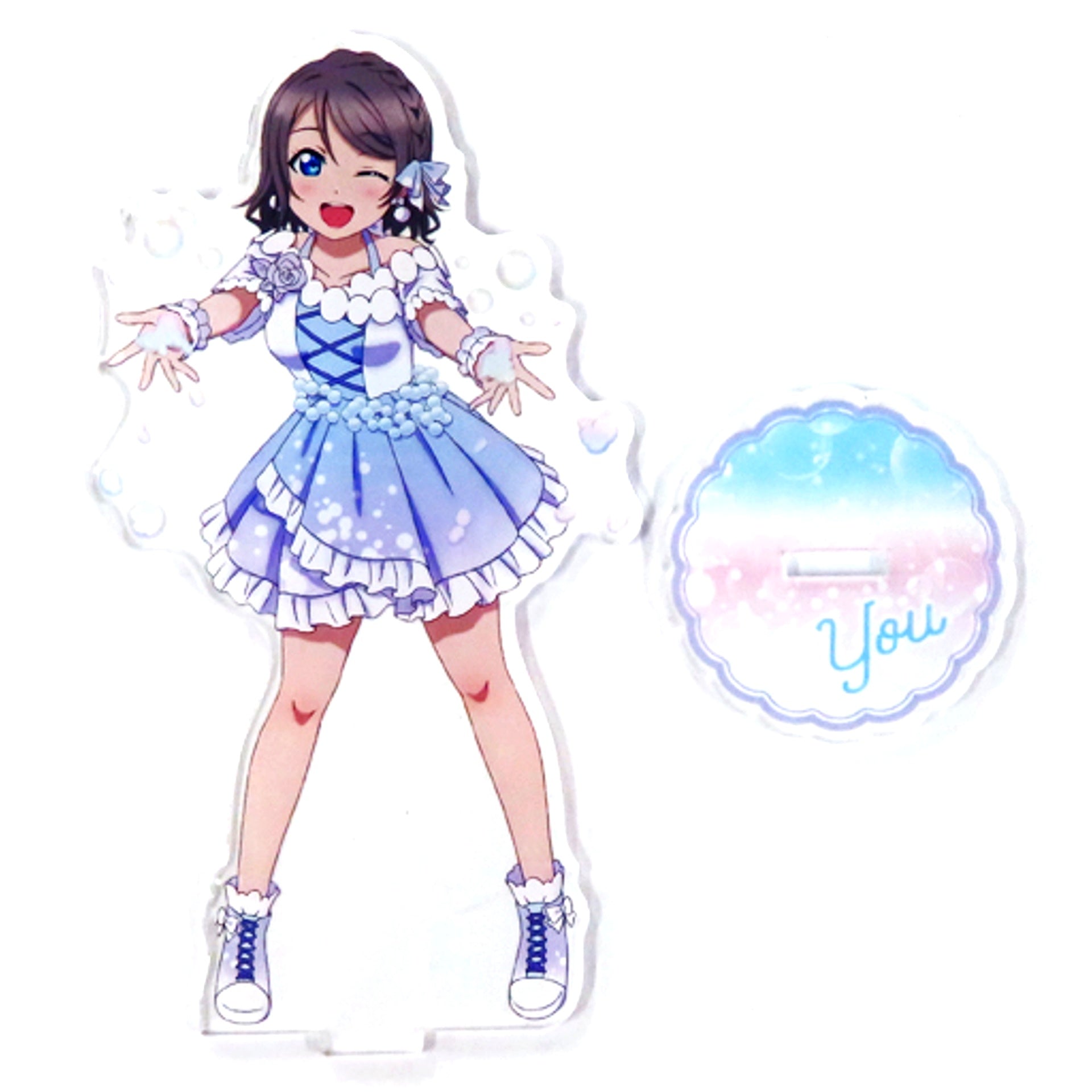 You Watanabe Big Acrylic Stand Love Live! Sunshine!! x Don Quijote [USED]