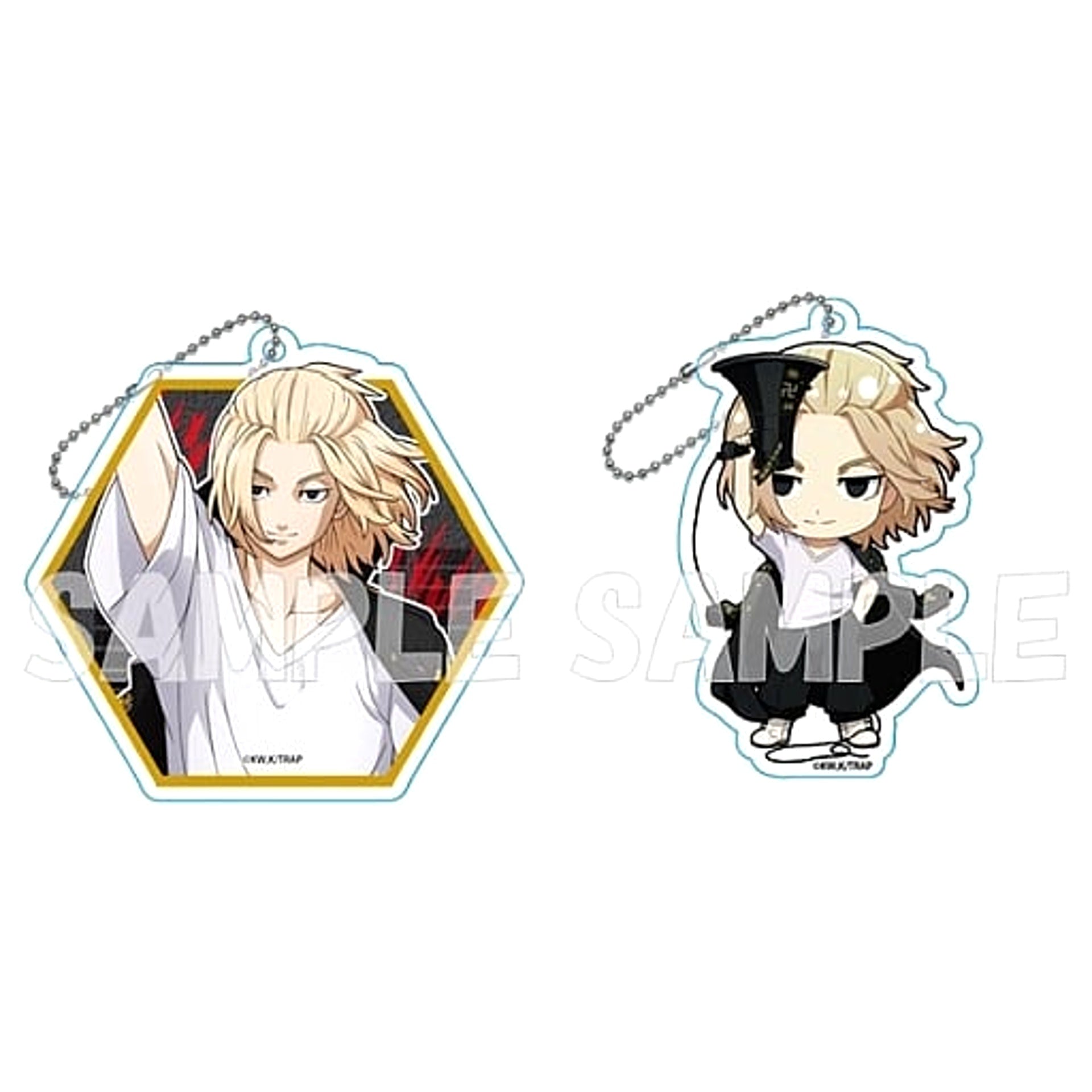 Tokyo Revengers Manjiro Sano Megaphone Ver. Acrylic Keychain Set of 2 Keychains [USED]