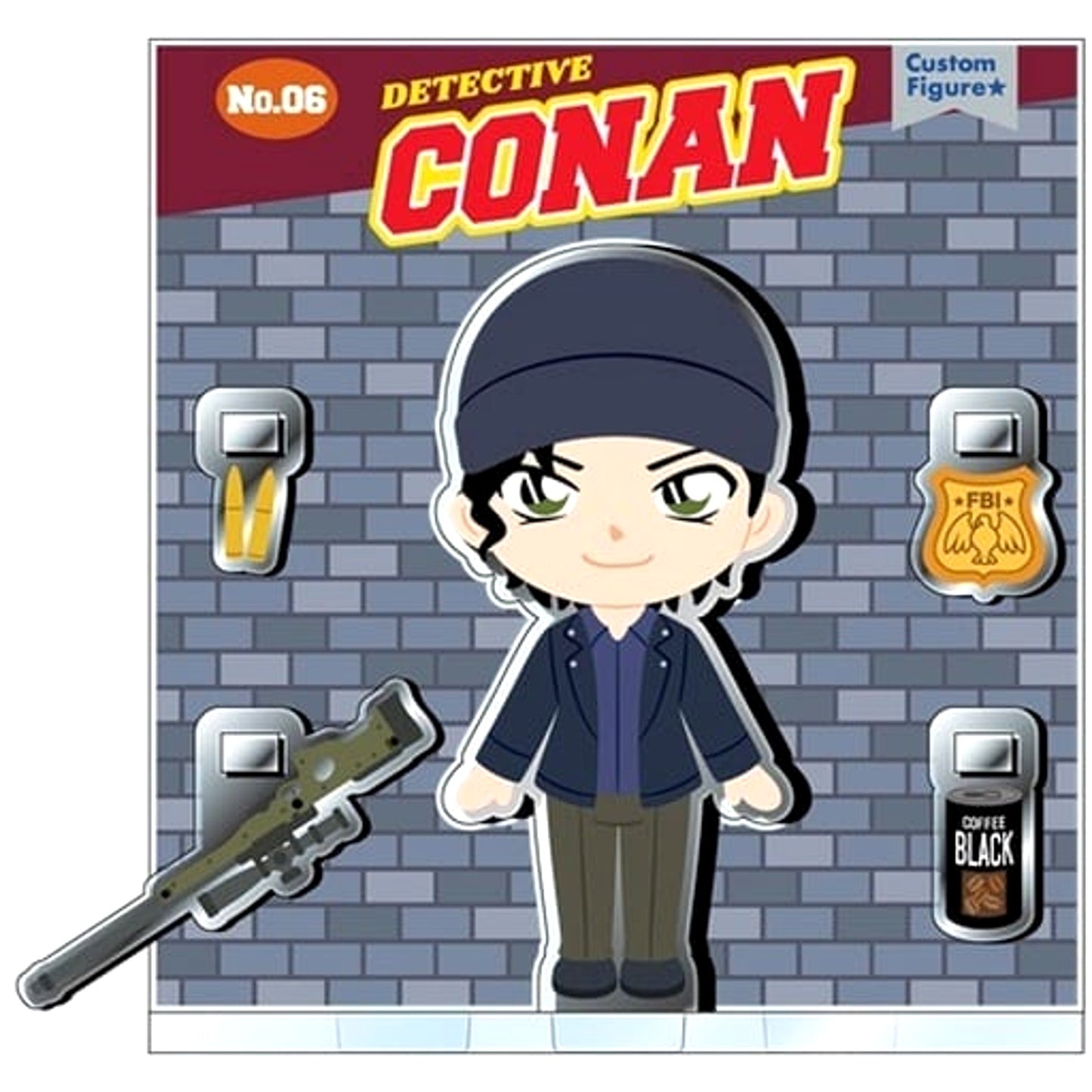 Detective Conan Shuichi Akai Decorative Acrylic Stand Figure Series Acrylic Stands [USED]