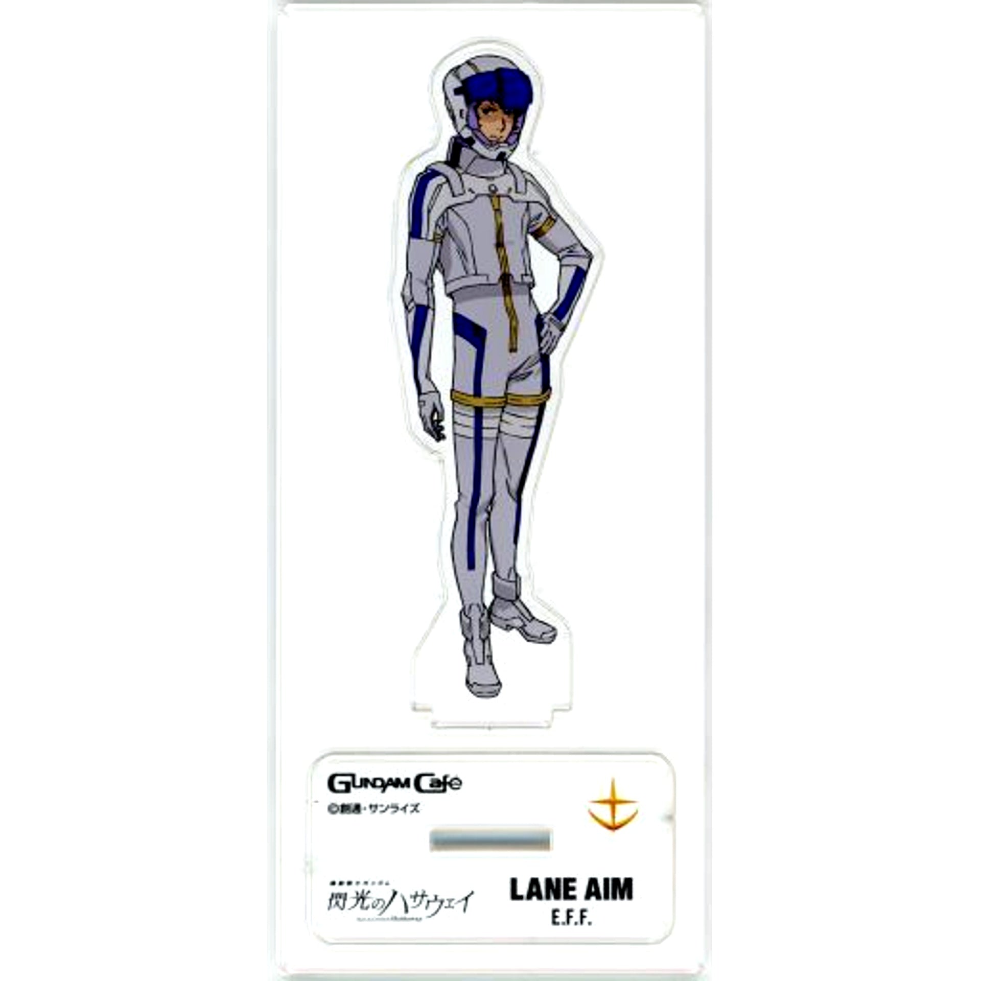 Lane Aim MODEL SHEET AS Mobile Suit Gundam Hathaway Gundam Cafe Limited Acrylic Stand [USED]