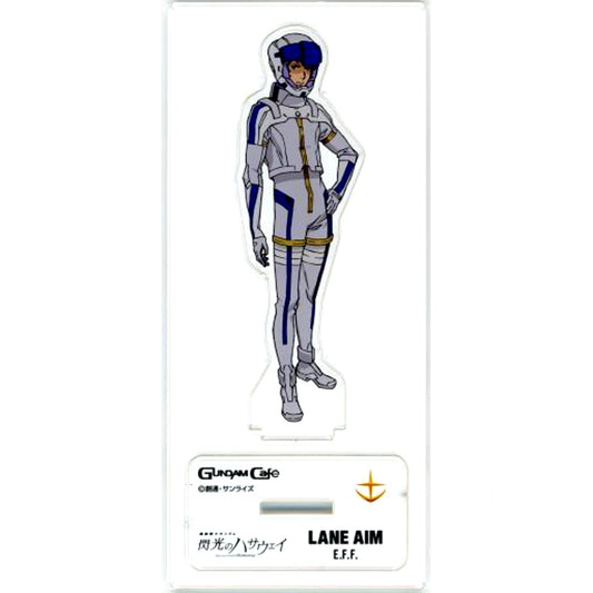 Lane Aim MODEL SHEET AS Mobile Suit Gundam Hathaway Gundam Cafe Limited Acrylic Stand [USED]