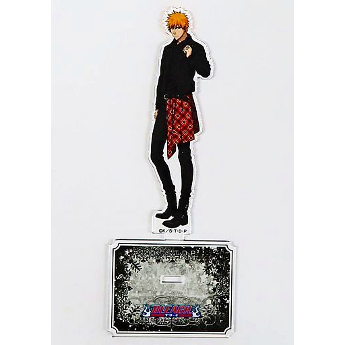 Ichigo Kurosaki Acrylic Stand Figure Bleach Kujibikido Online Kuji Black & Rock B-1 Prize [USED]