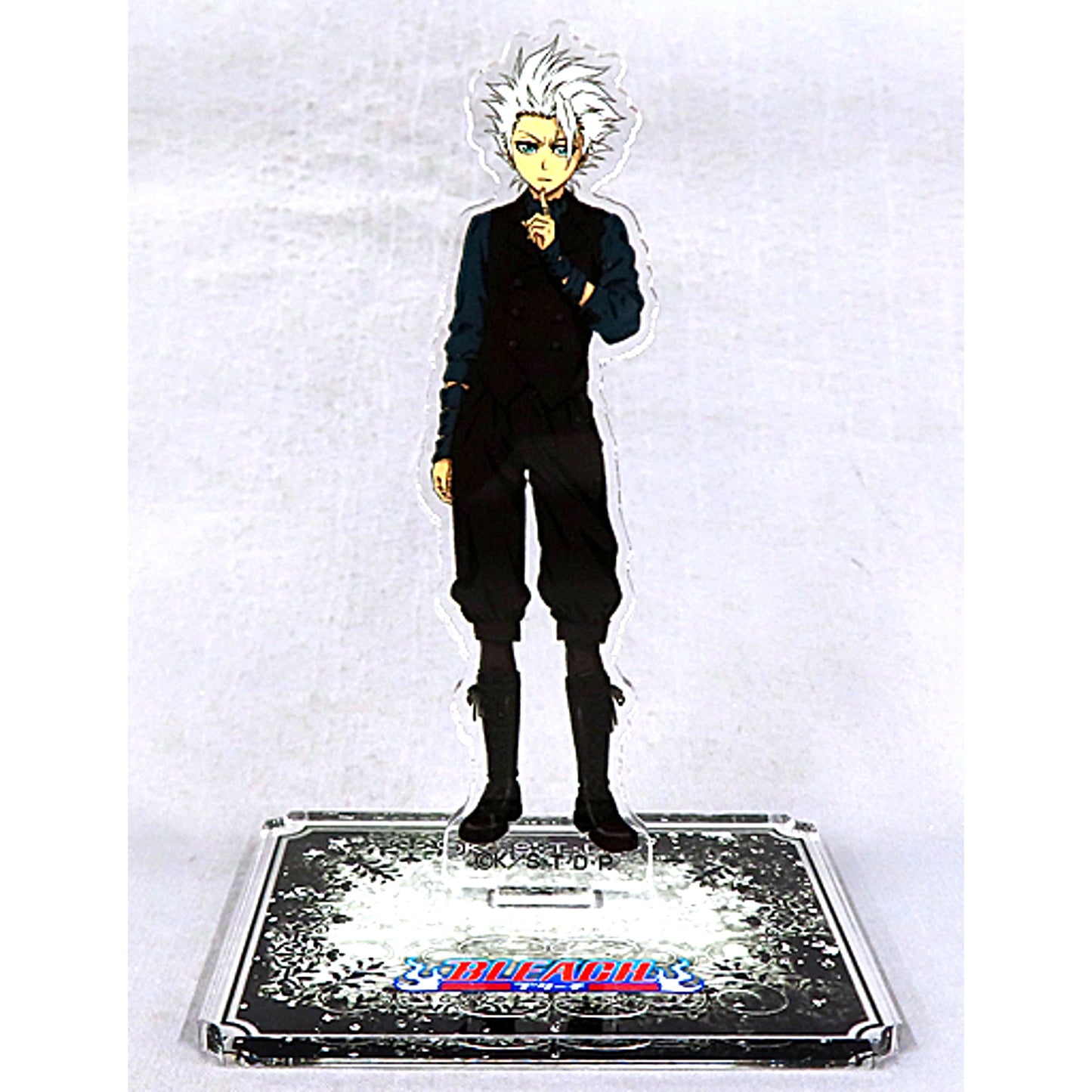 Toshiro Hitsugaya Prize B-2 Bleach Kujibikido Online Kuji Black and Rock Acrylic Stand Figure [USED]