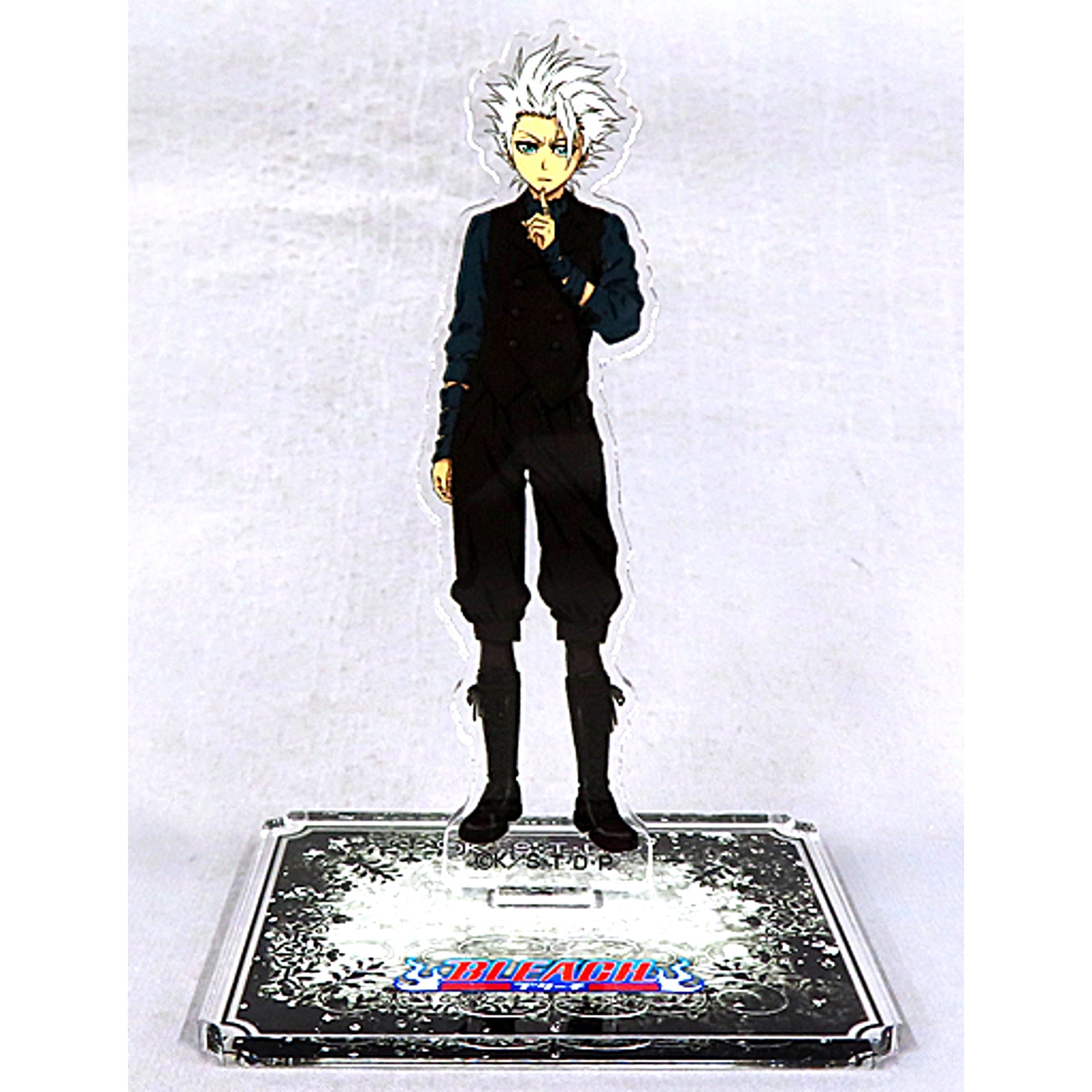 Toshiro Hitsugaya Prize B-2 Bleach Kujibikido Online Kuji Black and Rock Acrylic Stand Figure [USED]