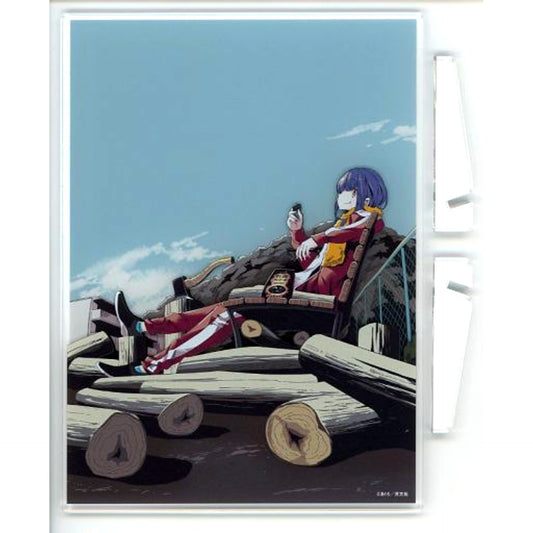 Chiaki Ohgaki Yuru Camp Acrylic Plate A with 2 Stands Bundle Bonus for Comics Vol. 12 Animate Limited Set [USED]