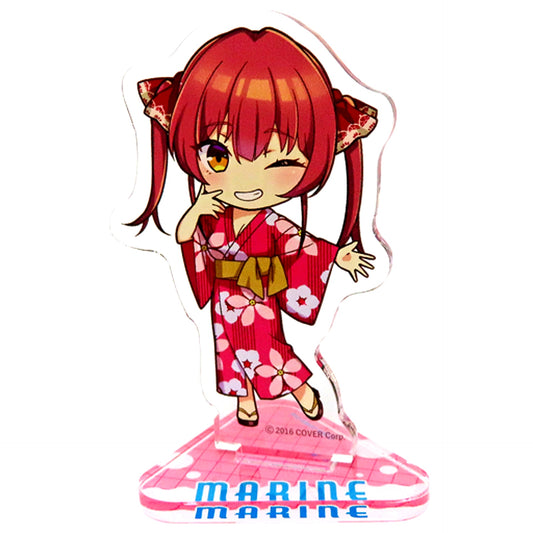 Houshou Marine Acrylic Stand Mini Character Ver. Hololive x Gokurakuyu RAKU SPA Furolife [USED]