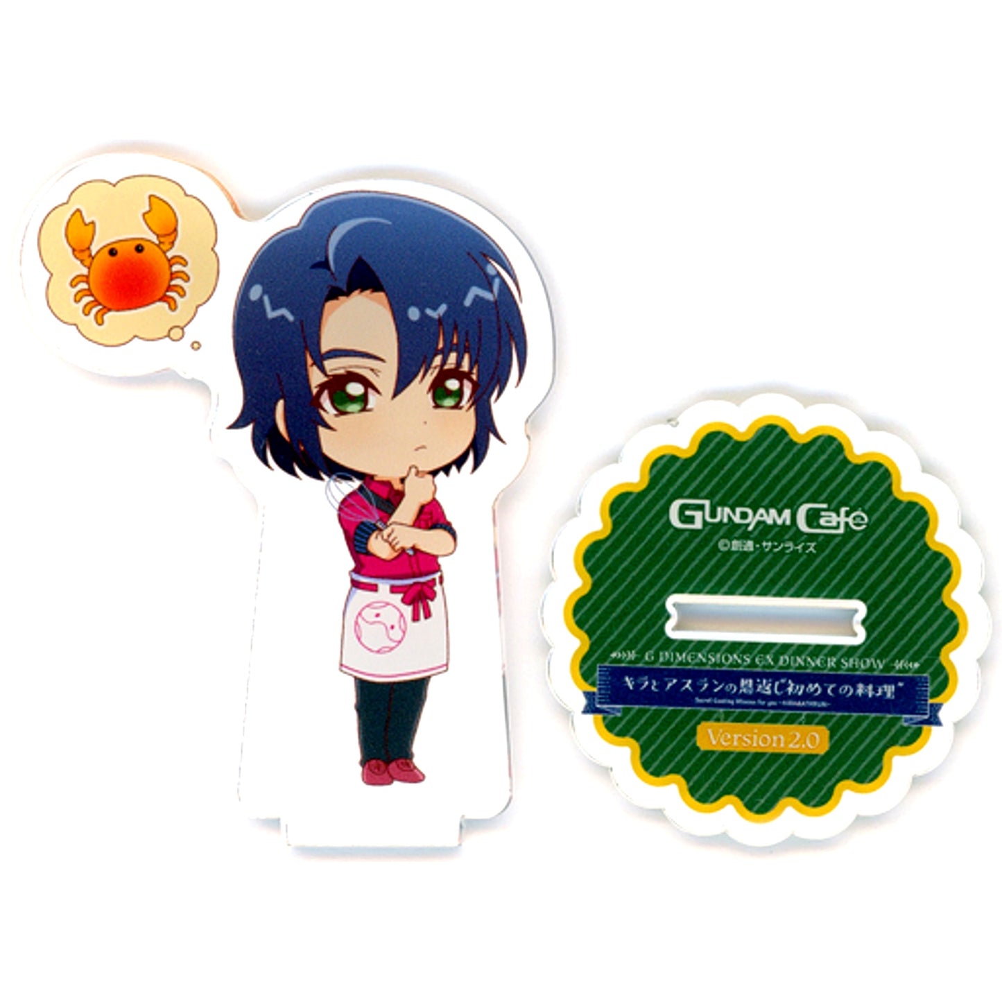 Athrun Zala (Crab) Mobile Suit Gundam SEED Acrylic Stand Secret Cooking Mission for you Ver.2.0 G DIMENSIONS EX DINNER SHOW SEED2.0 Gundam Cafe Ltd [USED]