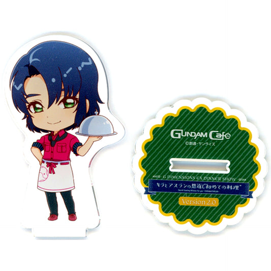 Athrun Zala Cooking Mobile Suit Gundam SEED Secret Cooking Mission for you KIRA & ATHRUN Ver.2.0 G DIMENSIONS EX DINNER SHOW SEED 2.0 Acrylic Stand GUNDAM Cafe Ltd [USED]