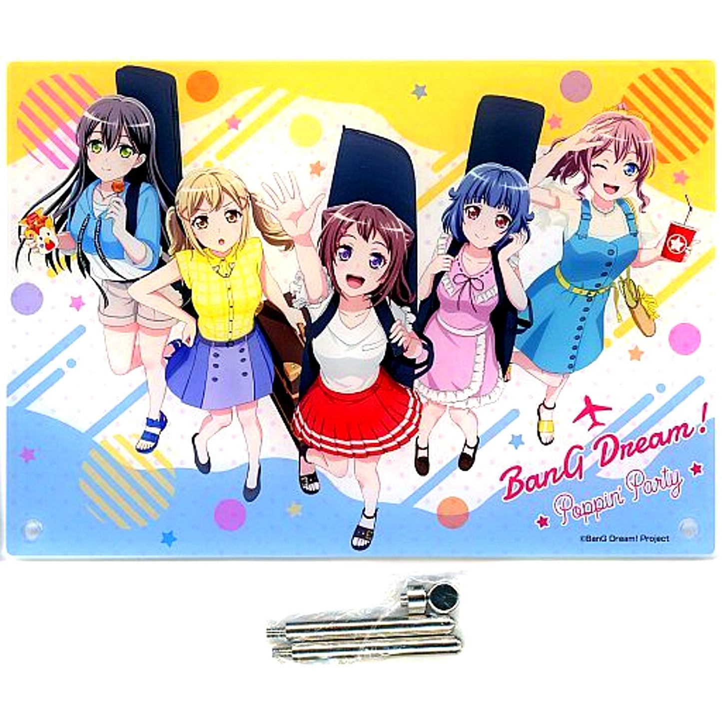 Poppin Party Acrylic Art Panel Movie BanG Dream Poppin Dream Lawson Loppi HMV and BOOKS online Limited [USED]