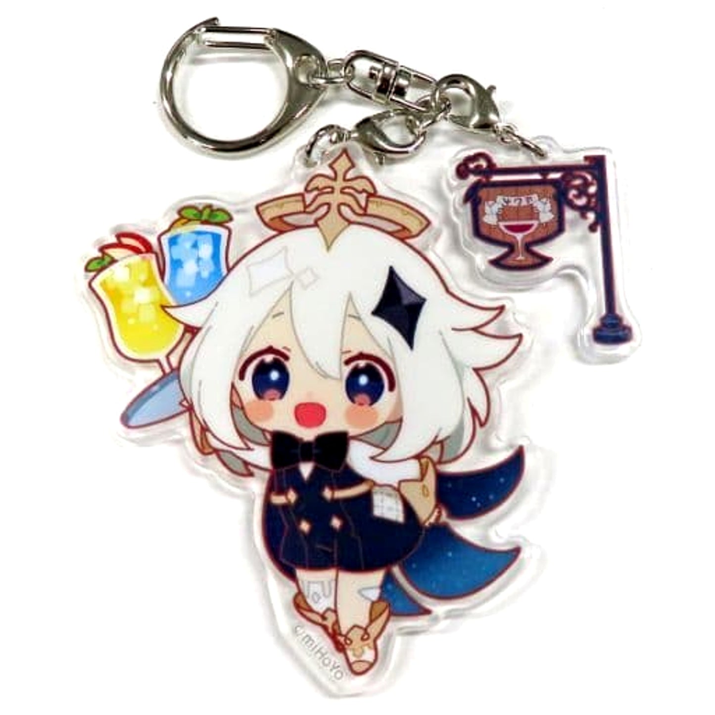 Genshin Paimon Chibi Chara Trading Acrylic Keychains Sweets Paradise Soyokaze no Kyoen Limited Keychains [USED]