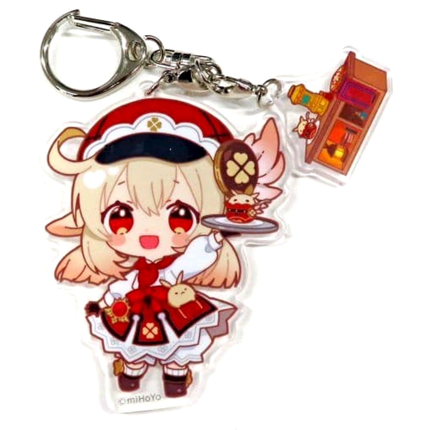 Genshin Klee Chibi Chara Trading Acrylic Keychains Sweets Paradise Soyokaze no Kyoen Limited Keychains [USED]