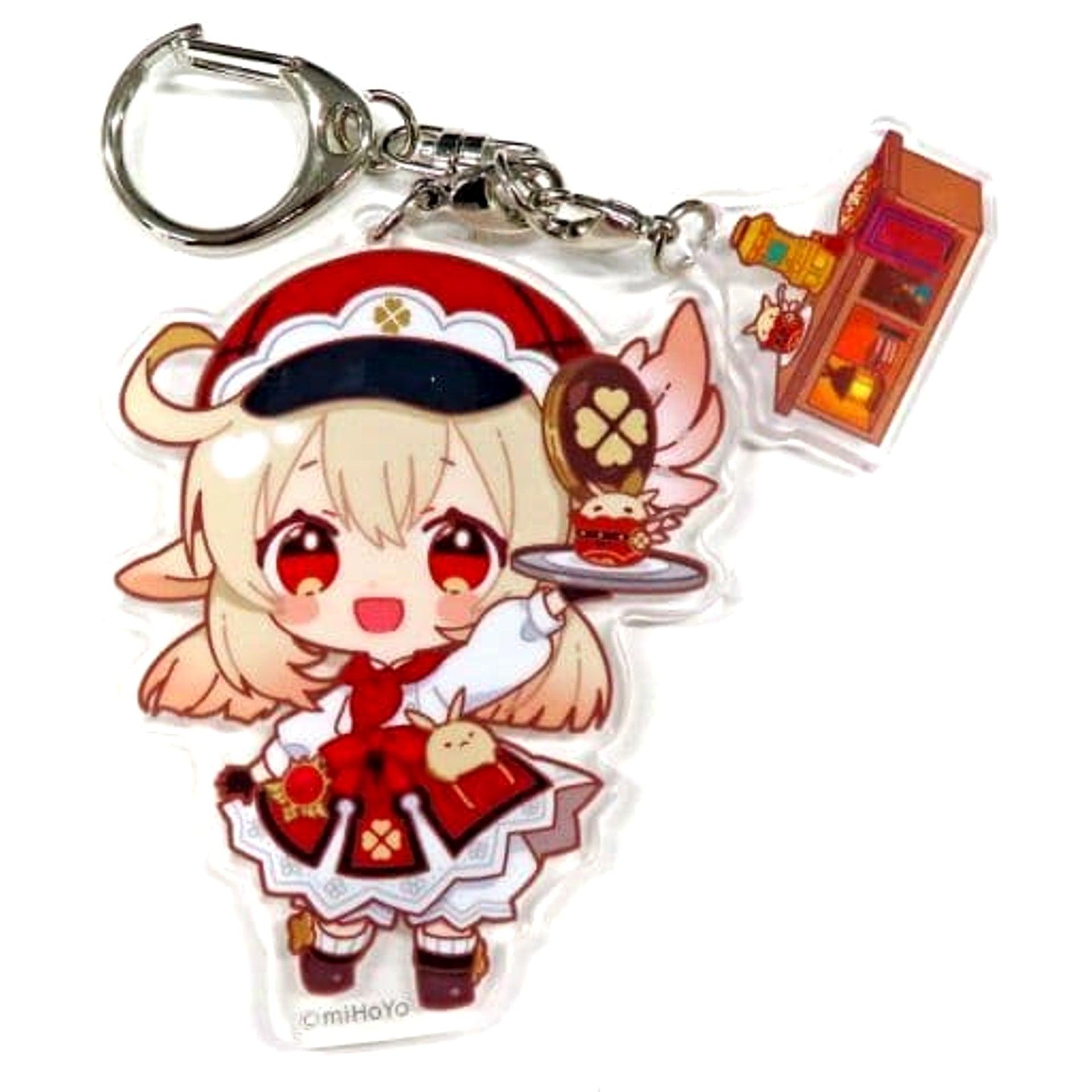 Genshin Klee Chibi Chara Trading Acrylic Keychains Sweets Paradise Soyokaze no Kyoen Limited Keychains [USED]