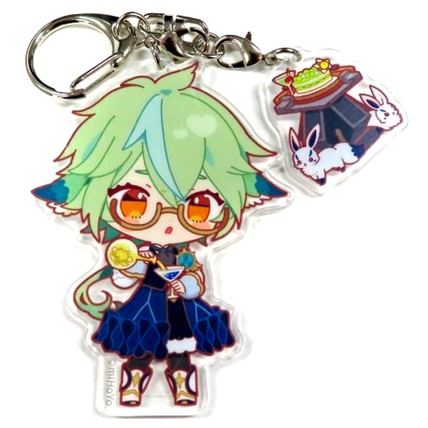 Sucrose Genshin Impact Chibi Character Trading Acrylic Keychain Sweets Paradise Feast of the Breeze [USED]