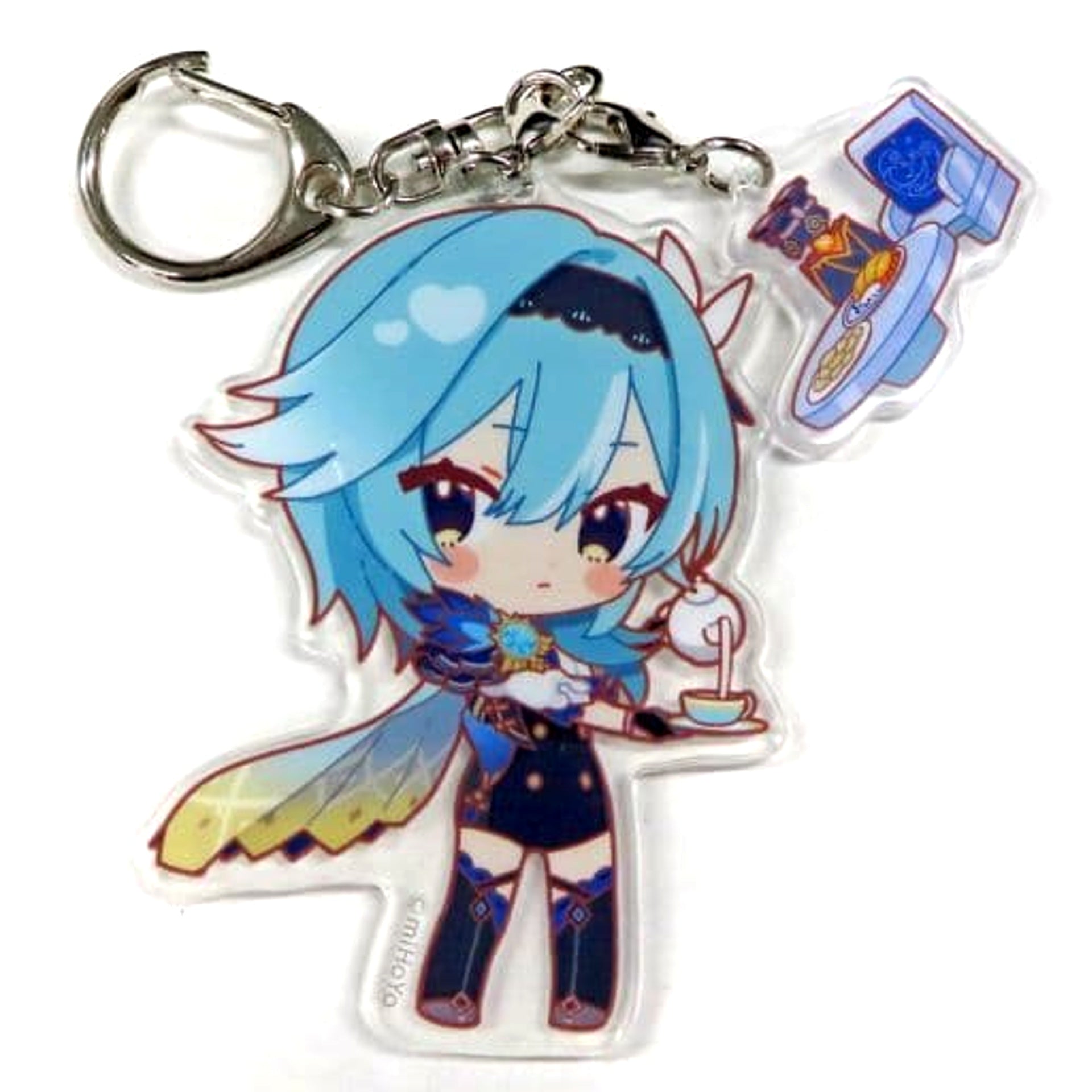 Genshin Eula Chibi Chara Trading Acrylic Keychains Sweets Paradise Soyokaze no Kyoen Limited Keychains [USED]