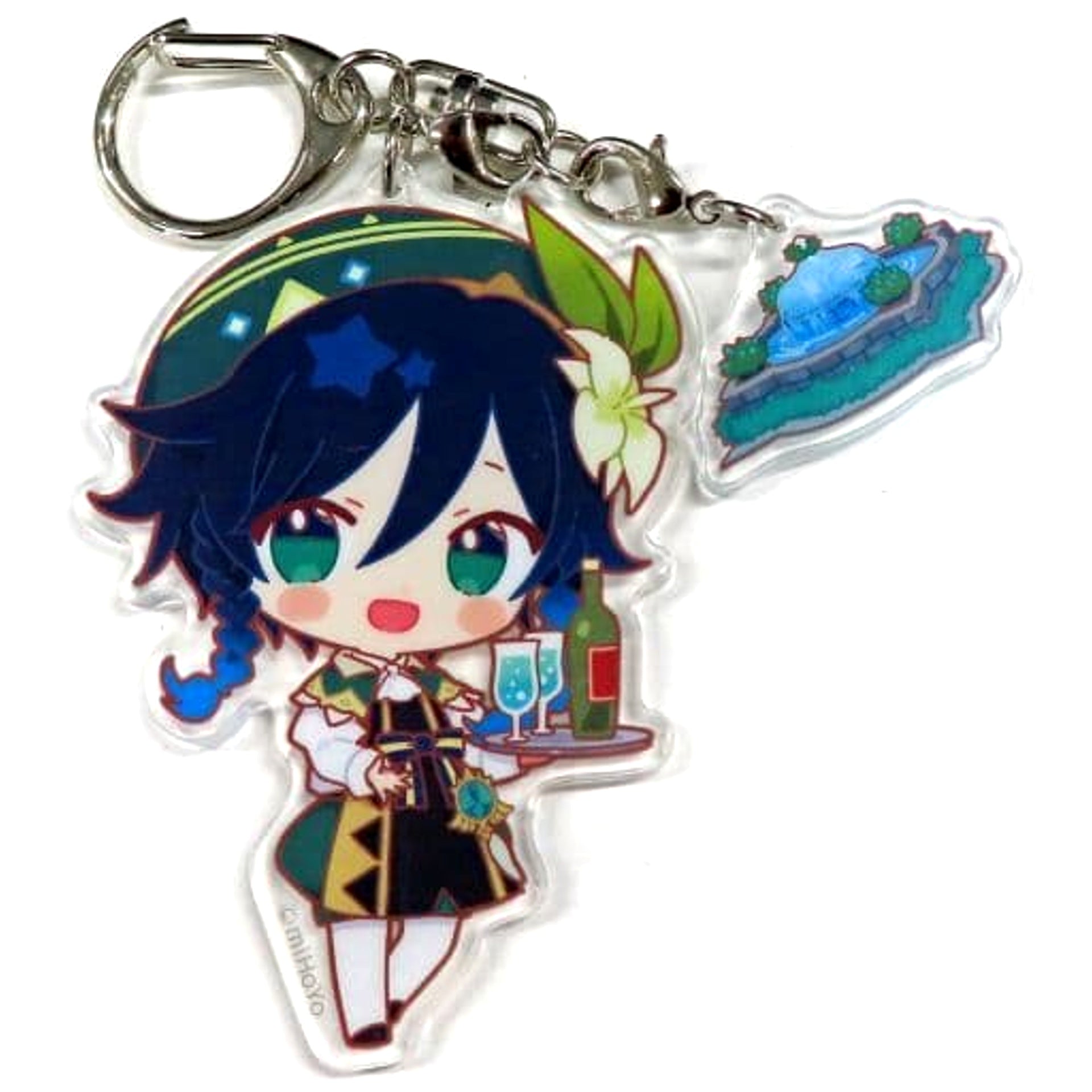 Genshin Venti Chibi Chara Trading Acrylic Keychains Sweets Paradise Soyokaze no Kyoen Limited Keychains [USED]