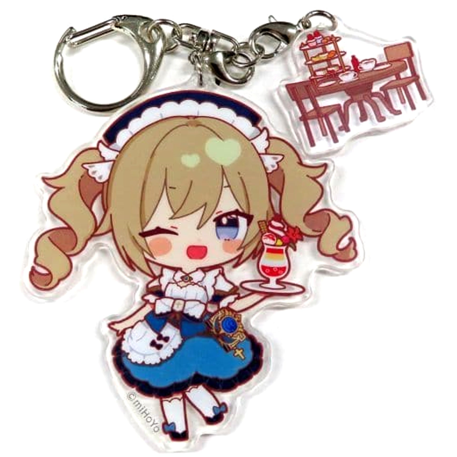 Genshin Barbara Chibi Chara Trading Acrylic Keychains Sweets Paradise Soyokaze no Kyoen Limited Keychains [USED]