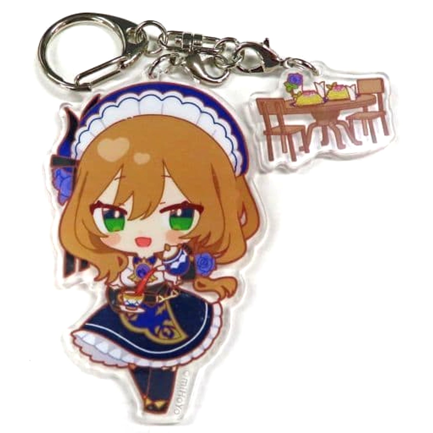 Genshin Lisa Chibi Chara Trading Acrylic Keychains Sweets Paradise Soyokaze no Kyoen Limited Keychains [USED]